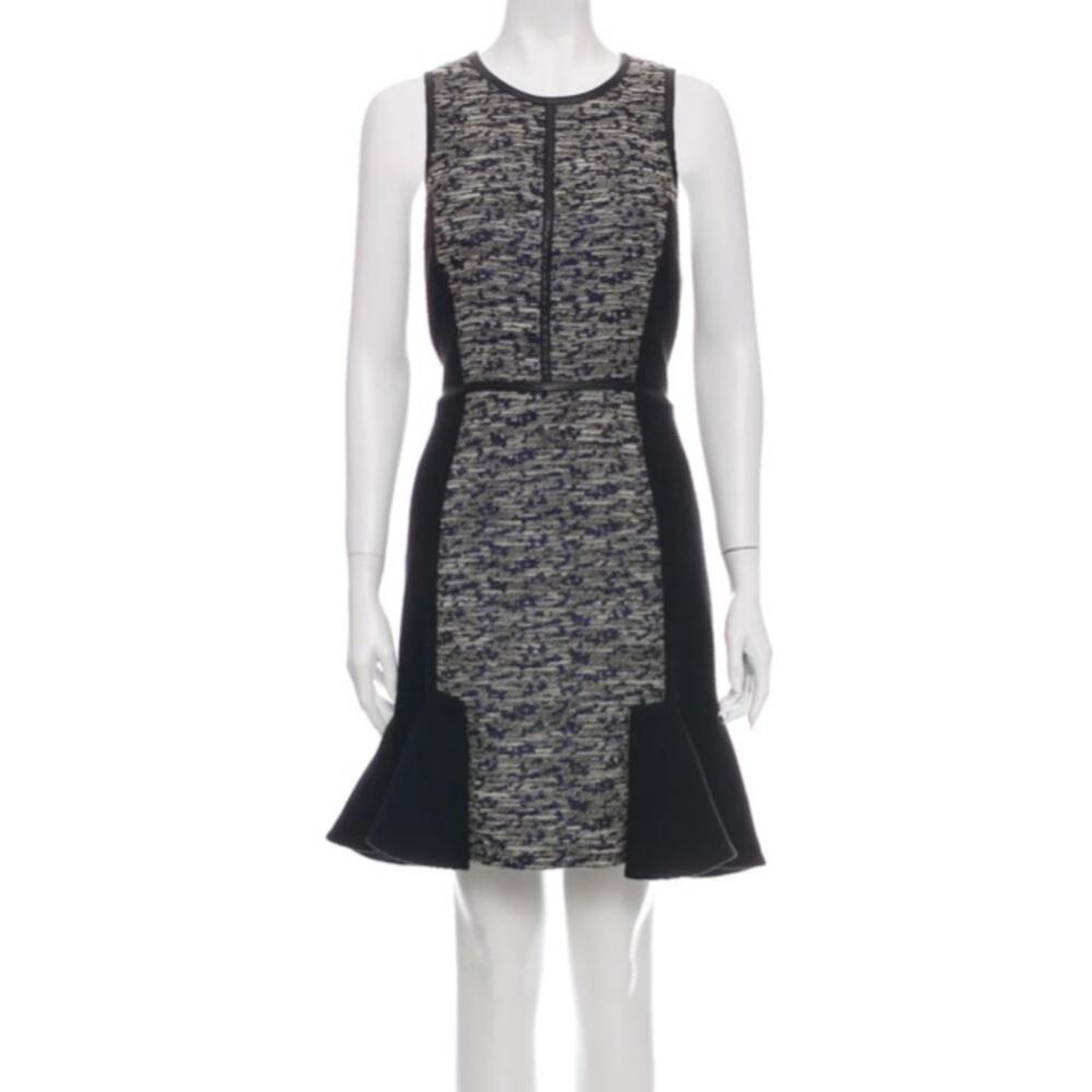 Rebecca Taylor‎ metallic tweed flounce dress